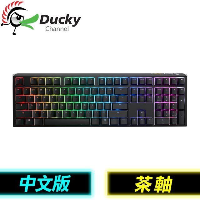 Ducky 創傑 One 3 RGB 茶軸中文 PBT 機械式鍵盤《經典黑》