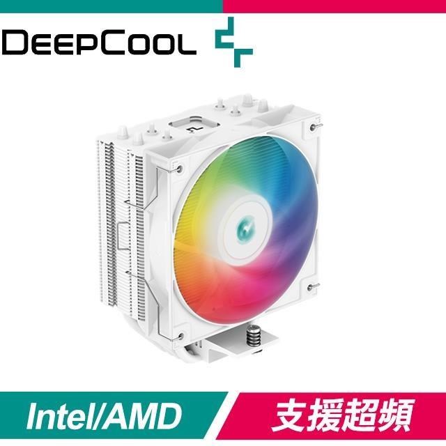 DEEPCOOL 九州風神 AG400 WH ARGB 風扇 支援 LGA1700 AM5 CPU 散熱器《白》