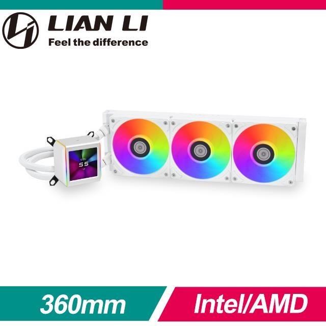 LIAN LI 聯力 Galahad II LCD 360 ARGB 水冷散熱器《白》
