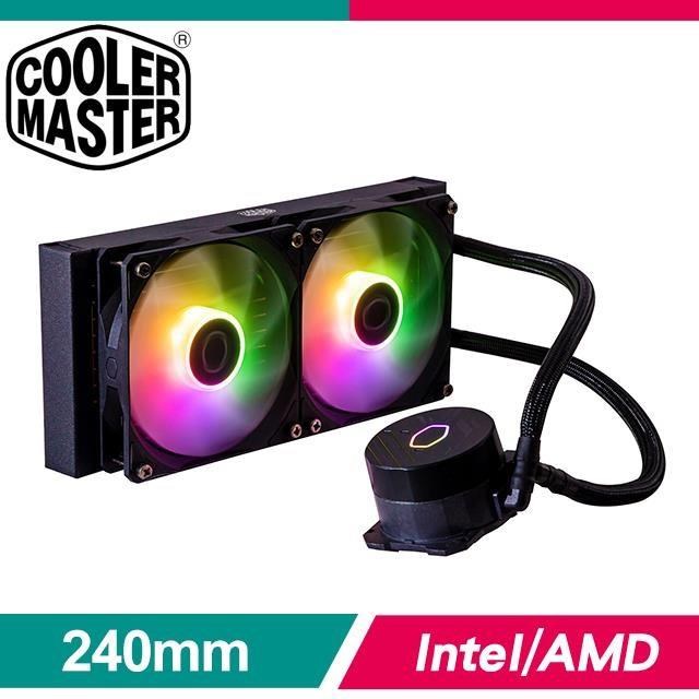Cooler Master 酷碼 MasterLiquid 240L Core ARGB 水冷散熱器《黑》