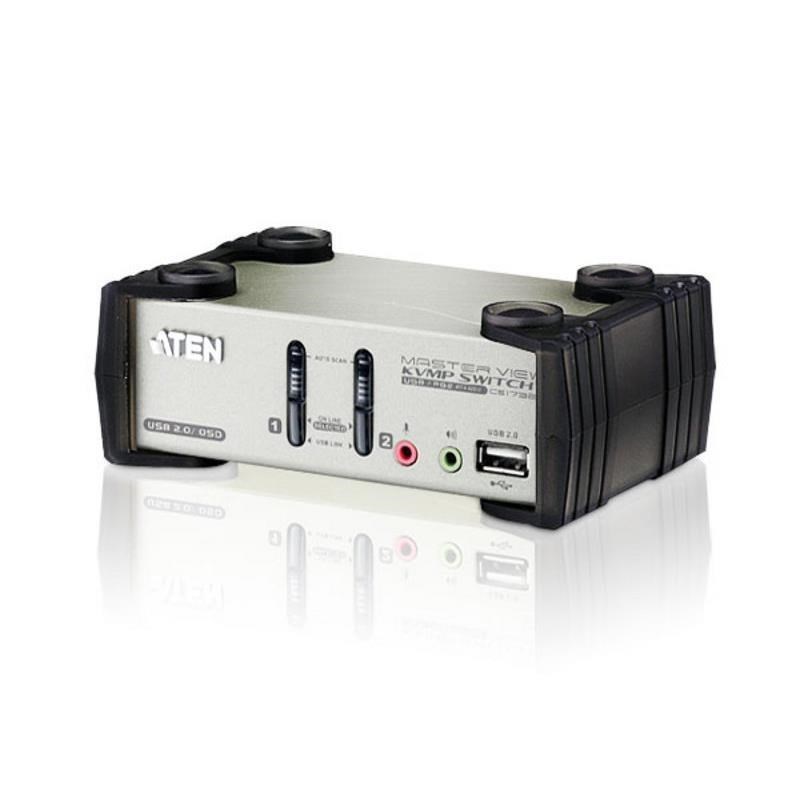 ATEN CS1732B 2埠 PS/2-USB VGA/音訊 KVMP™多電腦切換器(具備OSD功能)