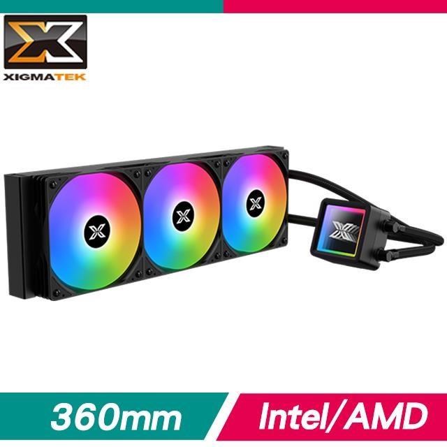 XIGMATEK 富鈞 COMBAT 360 ARGB 一體式水冷《黑》(3年非人損漏液保)