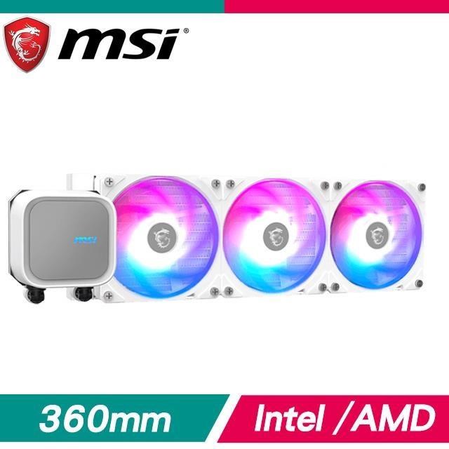 MSI 微星 MAG CORELIQUID A13 360 WHITE ARGB水冷散熱器《白》