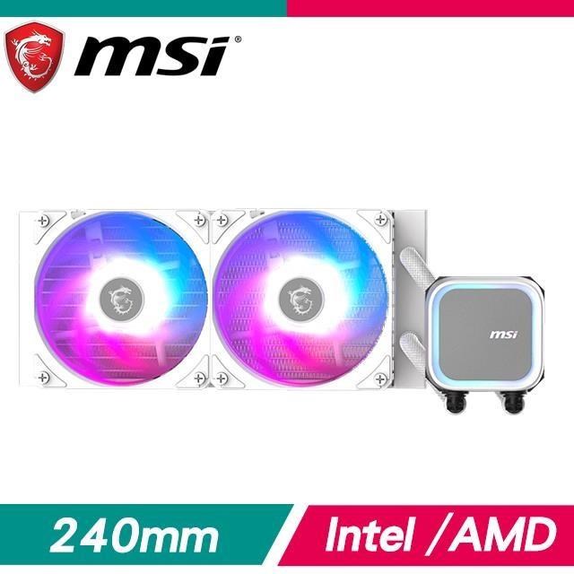 MSI 微星 MAG CORELIQUID A13 240 WHITE ARGB水冷散熱器《白》