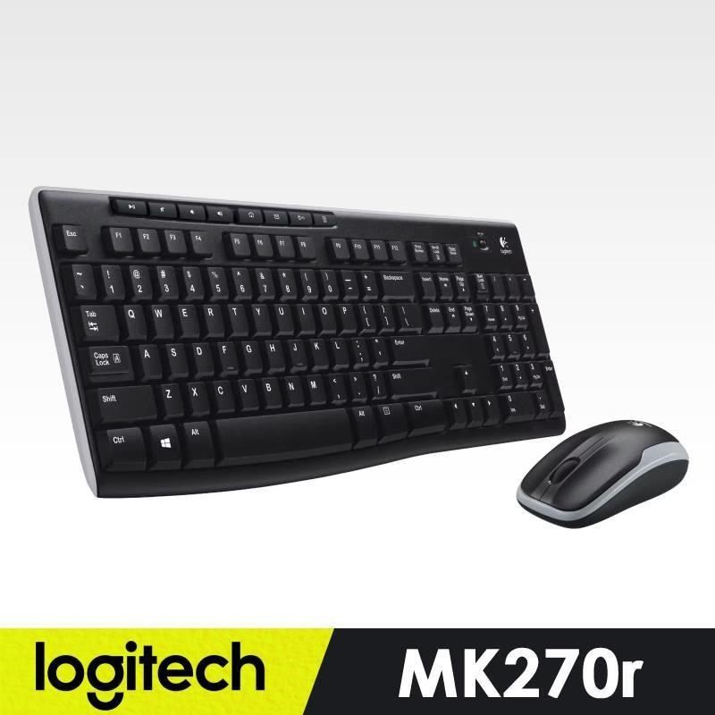 Logitech 羅技 MK270r 無線滑鼠鍵盤組《八入組》