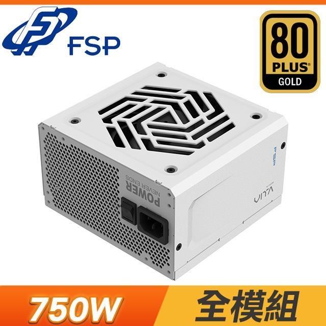 FSP 全漢 VITA-750GM(MIT) 金牌 全模組 ATX3.1 PCIe5.1 電源供應器《白》