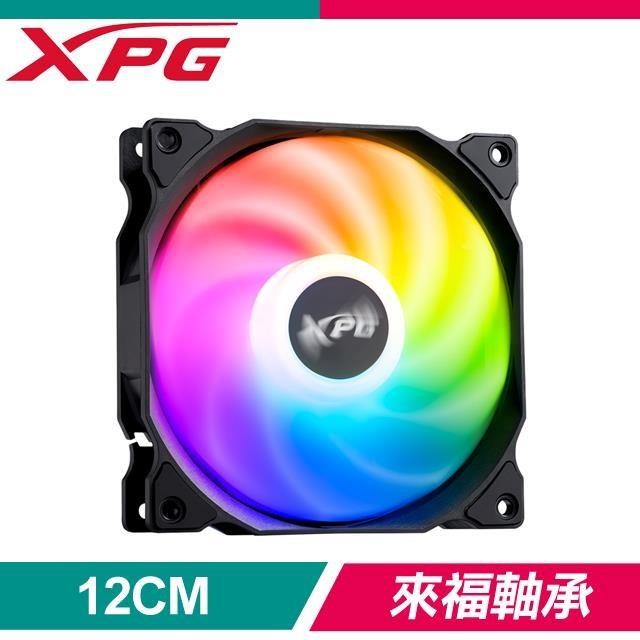 ADATA 威剛 XPG VENTO 120 ARGB PWM 單入 12CM 1850轉來福軸承 機殼風扇《黑》