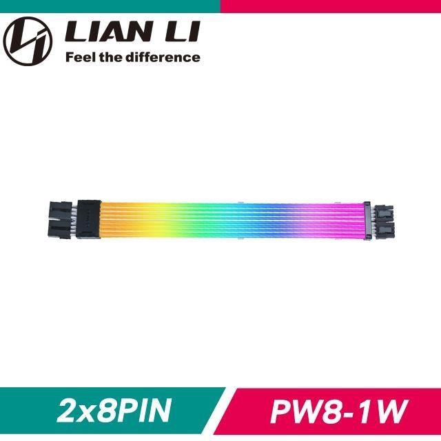 LIAN LI 聯力 STRIMER WIRELESS GPU 2x8PIN無線ARGB延長線(需搭無線控制器)