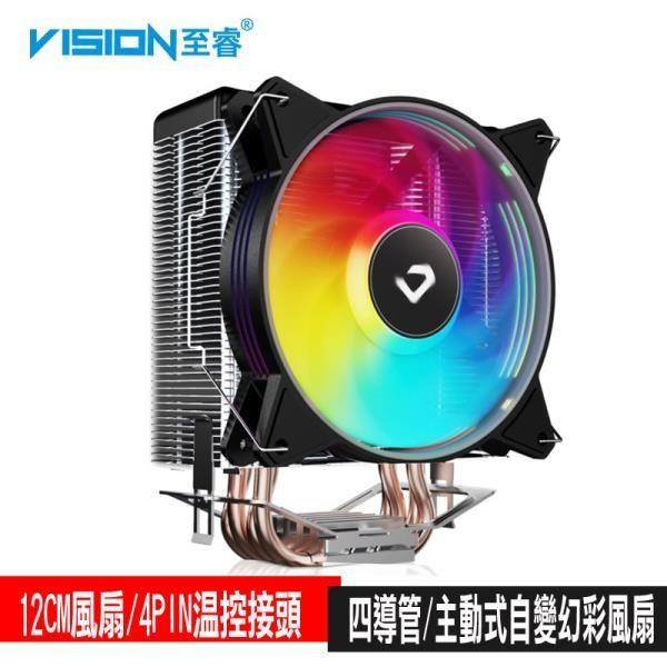 VISION至睿 獵鷹K4S CPU風扇/溫控/12CM