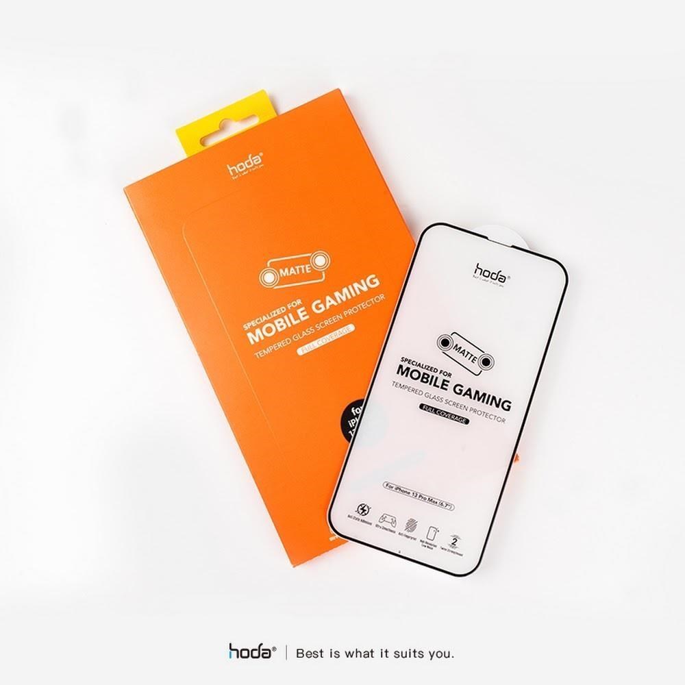 Hoda iPhone 13系列 手遊專用霧面磨砂防眩光滿版玻璃保護貼 原廠公司貨