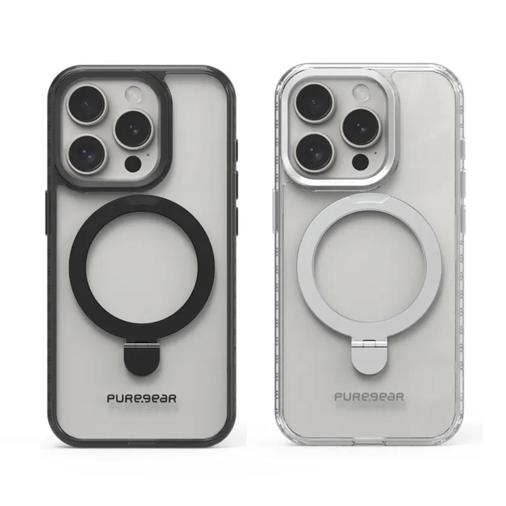 【Puregear】 普格爾 Apple iPhone 15 Pro PG冰鑽MS支架防摔保護殼 支架式