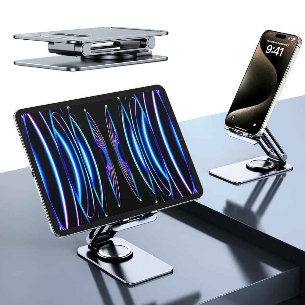 【TOTU】鋁合金桌上型手機/平板折疊旋轉支架 TS-2系列 拓途