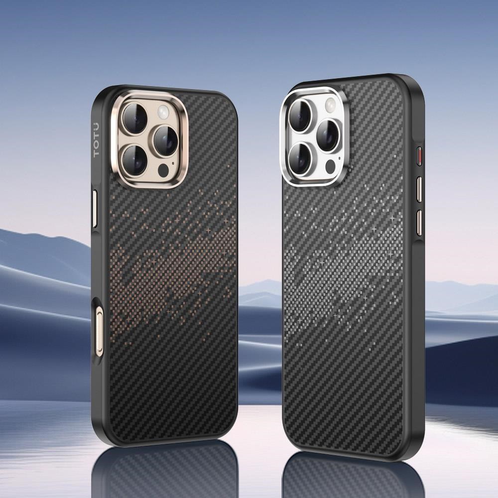 【TOTU】iPhone 16 Pro Max 合金鏡頭框磁吸手機殼防摔殼保護殼 星空