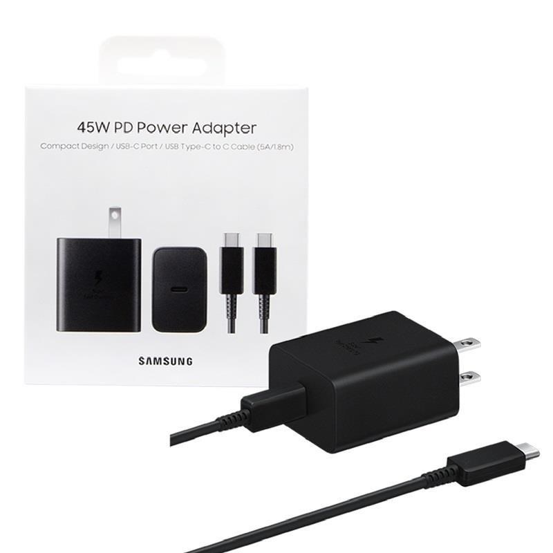 【Samsung】 三星 45W 快充組 (旅充頭+Type C 傳輸線) T4510