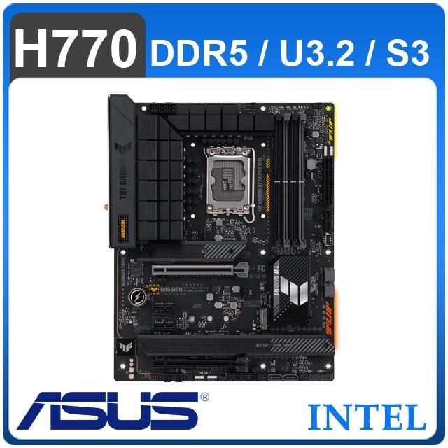 ASUS 華碩 TUF GAMING H770-PRO WIFI LGA1700主機板 (ATX/3+2年保)