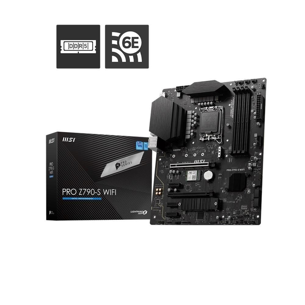 MSI微星 PRO Z790-S WIFI【ATX】主機板/1700/DDR5
