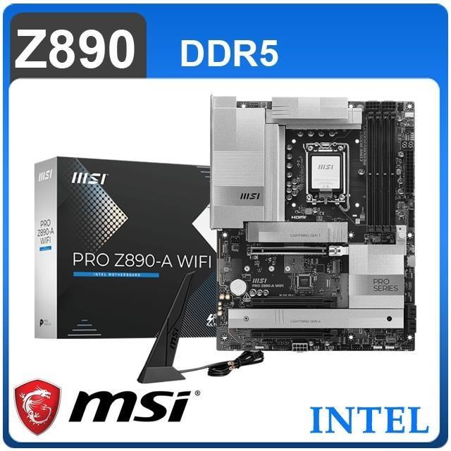 MSI 微星 PRO Z890-A WIFI D5 LGA1851主機板(ATX/3+1年保)