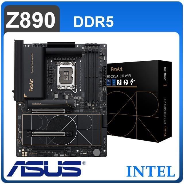 ASUS 華碩 PROART Z890-CREATOR WIFI D5 LGA1851主機板(ATX/3+2年保)