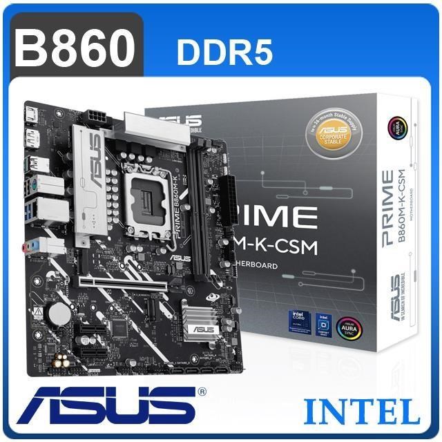 ASUS 華碩 PRIME B860M-K-CSM D5 LGA1851主機板(MATX/3+1年保)