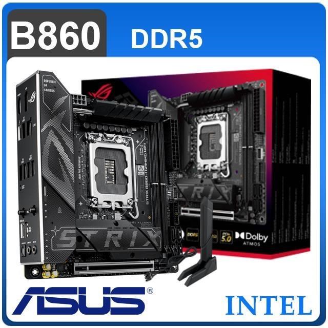 ASUS 華碩 ROG STRIX B860-I GAMING WIFI D5 LGA1851(ITX/3+2年保)