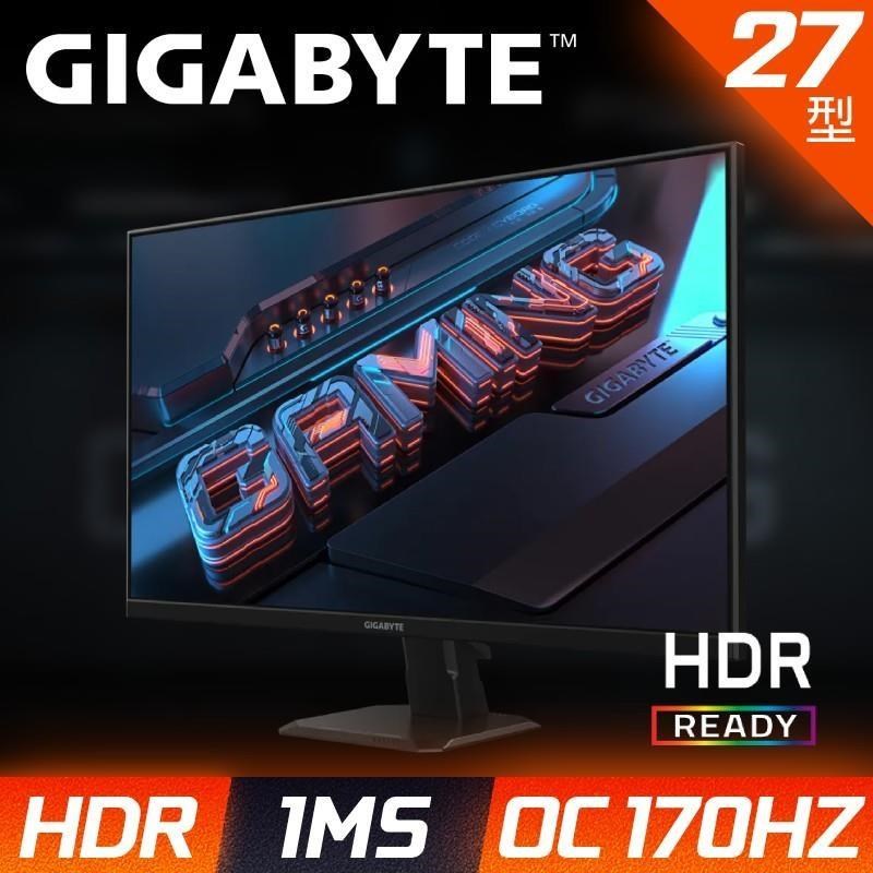 GIGABYTE GS27F 27型 電競螢幕(FHD/165hz/1ms/IPS)