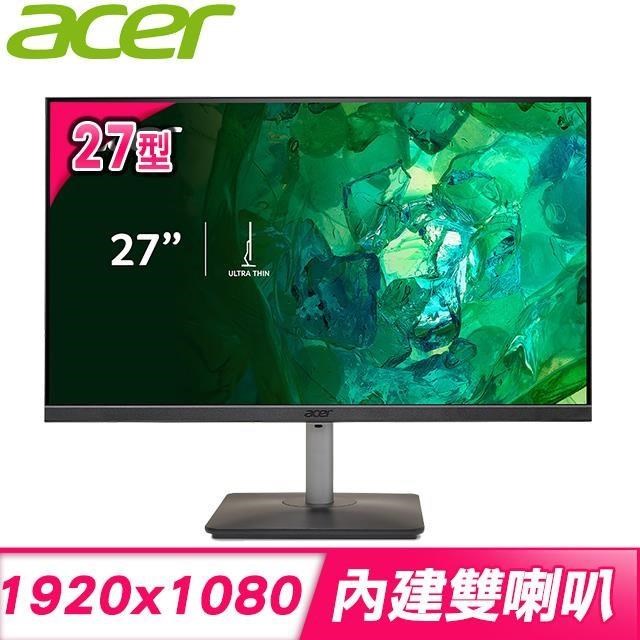 ACER 宏碁 RS272 27型 IPS 100Hz 抗閃系列 無邊框螢幕