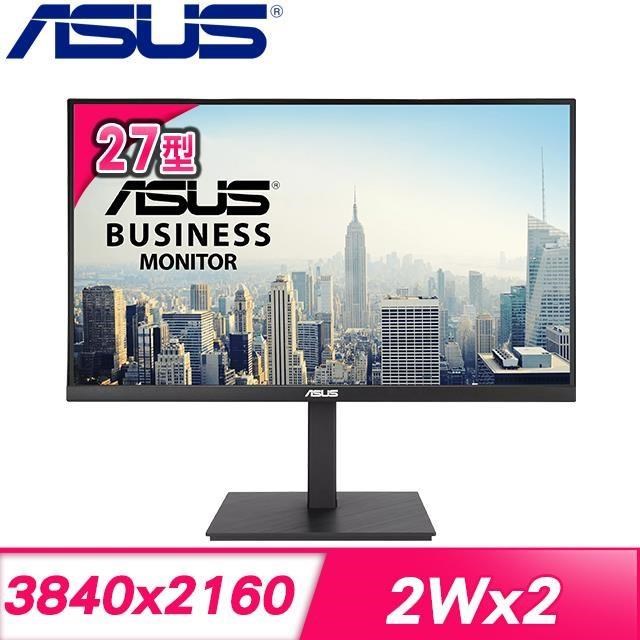 ASUS 華碩 VA27UQSB 27型 IPS 4K HDR 商務護眼螢幕