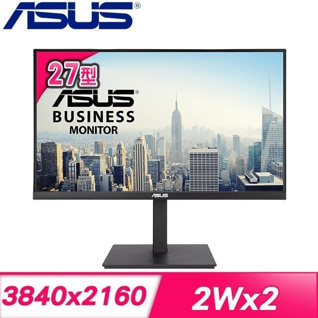 ASUS華碩 VA27UQSB 採用 IPS 面板，提供 26-28 吋平面螢幕與 3840x2160 4K 高解析度，支援 HDMI 輸入介面，無 HDR 功能，更新率低於 100Hz，適合辦公與娛樂使用，清晰細膩影像品質提升工作效率。