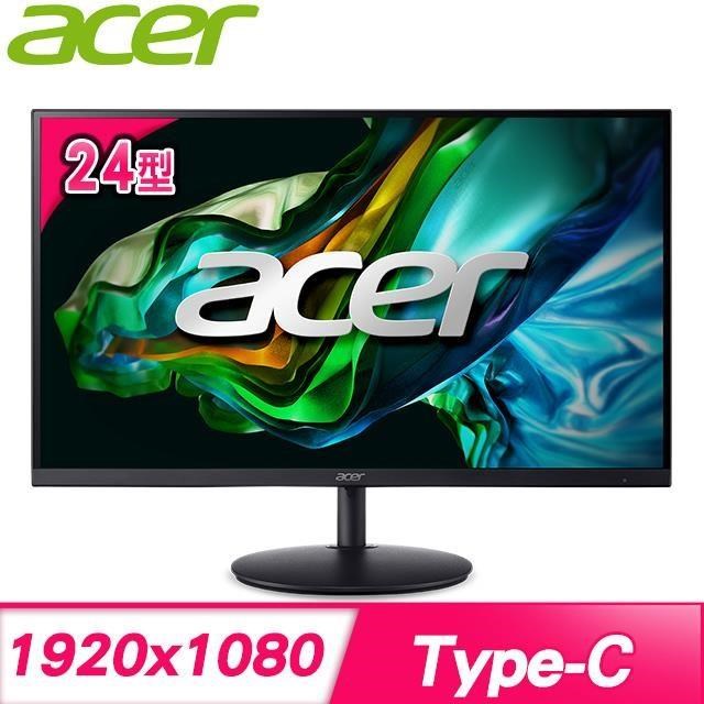 ACER 宏碁 SH242Y E 24型 IPS 100Hz 抗閃螢幕