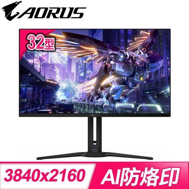 Gigabyte 技嘉 AORUS FO32U2P 32型 4K 240Hz 0.03ms QD-OLED 電競螢幕