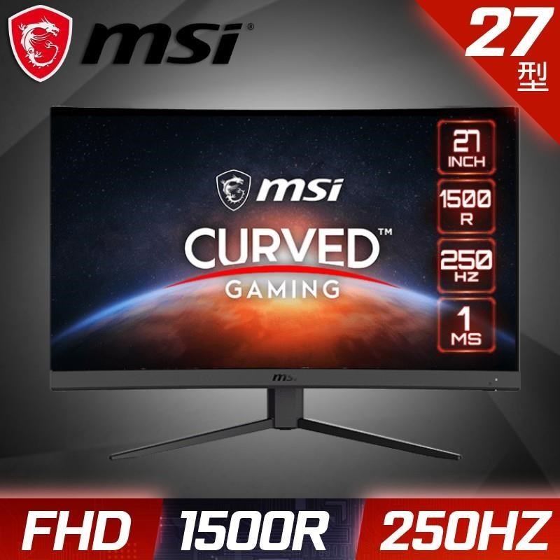 MSI 微星 G27C4X 27型 HDR 曲面電競螢幕(FHD/250Hz/1ms/VA)