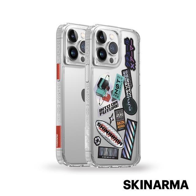 Skinarma日本潮牌 iPhone 14 Plus Saido 低調風格四角防摔手機殼-透明