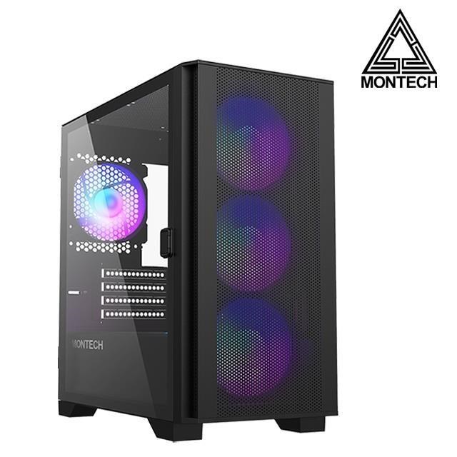 【MONTECH 君主】Air 100 ARGB BLACK M-ATX電腦機殼《黑》