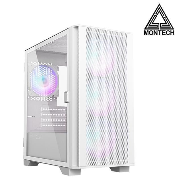 【MONTECH 君主】Air 100 ARGB WHITE M-ATX電腦機殼《白》