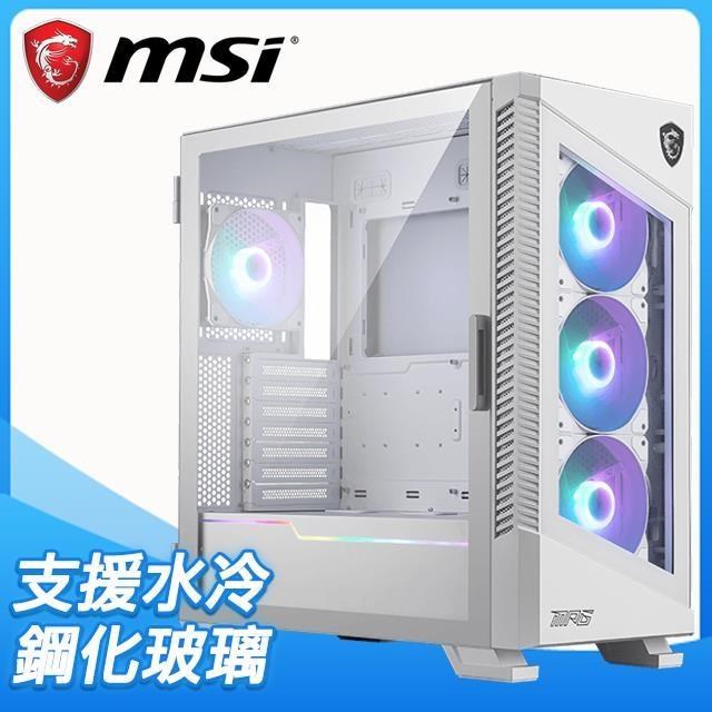 MSI 微星【MPG VELOX 100R】玻璃透側 ATX電腦機殼《白》