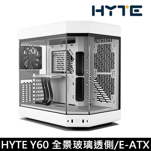 HYTE Y60 全景玻璃透側 E-ATX機殼《白》