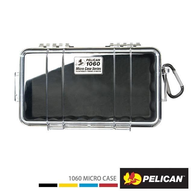PELICAN 1060 微型防水氣密箱-透明(黑)