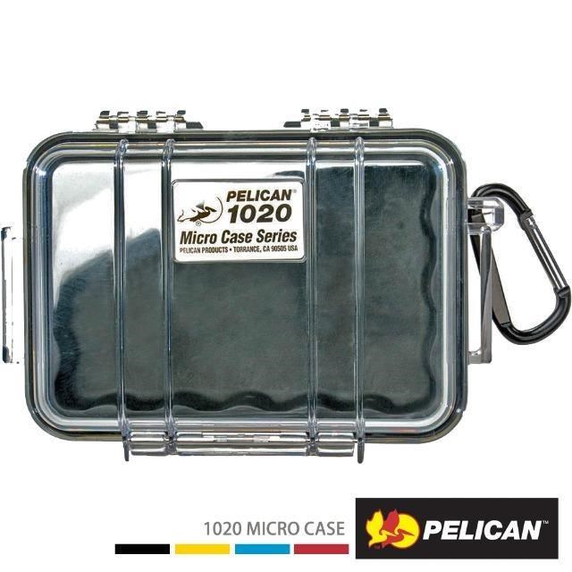 PELICAN 1020 微型防水氣密箱-透明(黑)