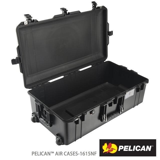 PELICAN 1615AirNF 輪座拉桿超輕氣密箱-空箱(黑)