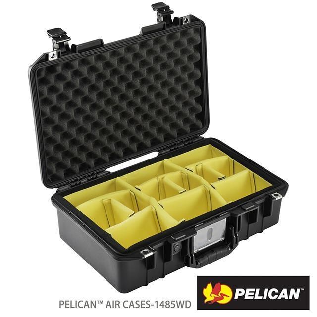 PELICAN 1485WD Air 輪座拉桿超輕氣密箱-含隔板(黑)