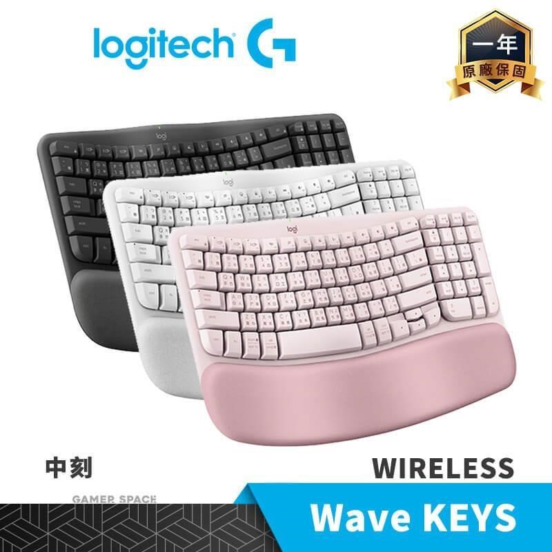 Logitech 羅技 Wave KEYS 中刻 藍牙 無線雙模 人體工學鍵盤