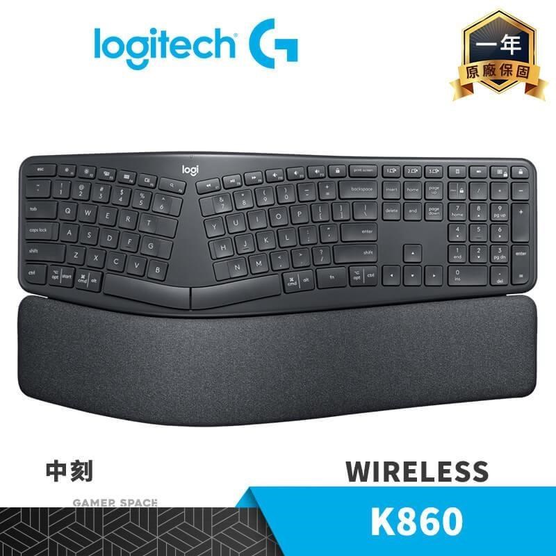 Logitech 羅技 ERGO K860 無線 分離式佈局鍵盤 中刻 人體工學鍵盤