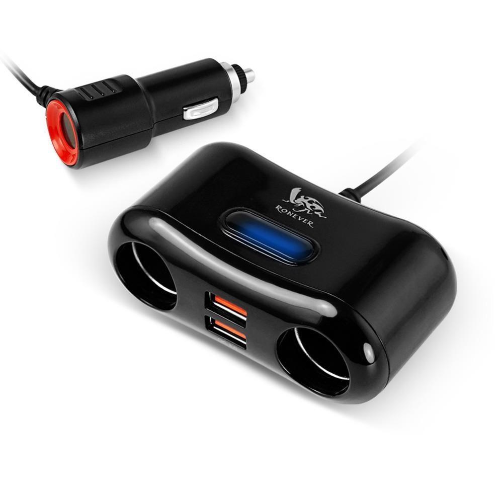 【RONEVER】QC3.0雙USB車用充電器(PE010)