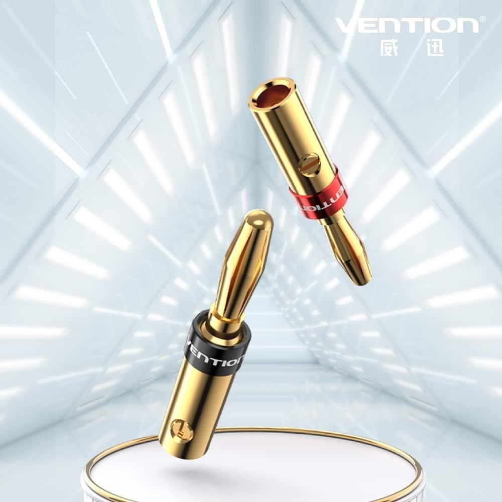 VENTION 威迅 BFD系列 香蕉音訊 轉接頭 (2入)