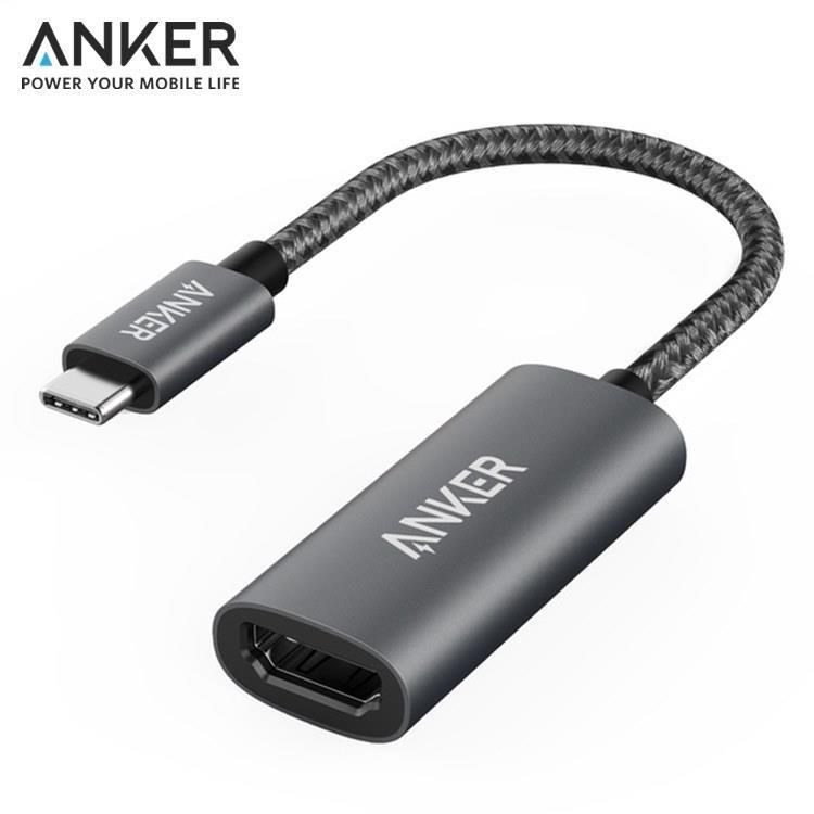 美國Anker Type-C即USB-C轉HDMI連接線4K解析度轉接器A83120A1(PowerExpand)