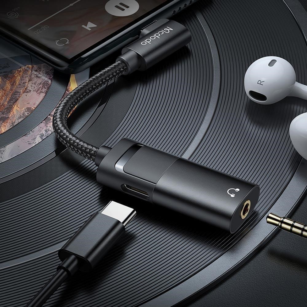 【Mcdodo】Type-C轉接頭轉接器音訊轉接線 3.5mm PD60W 潮音 麥多多