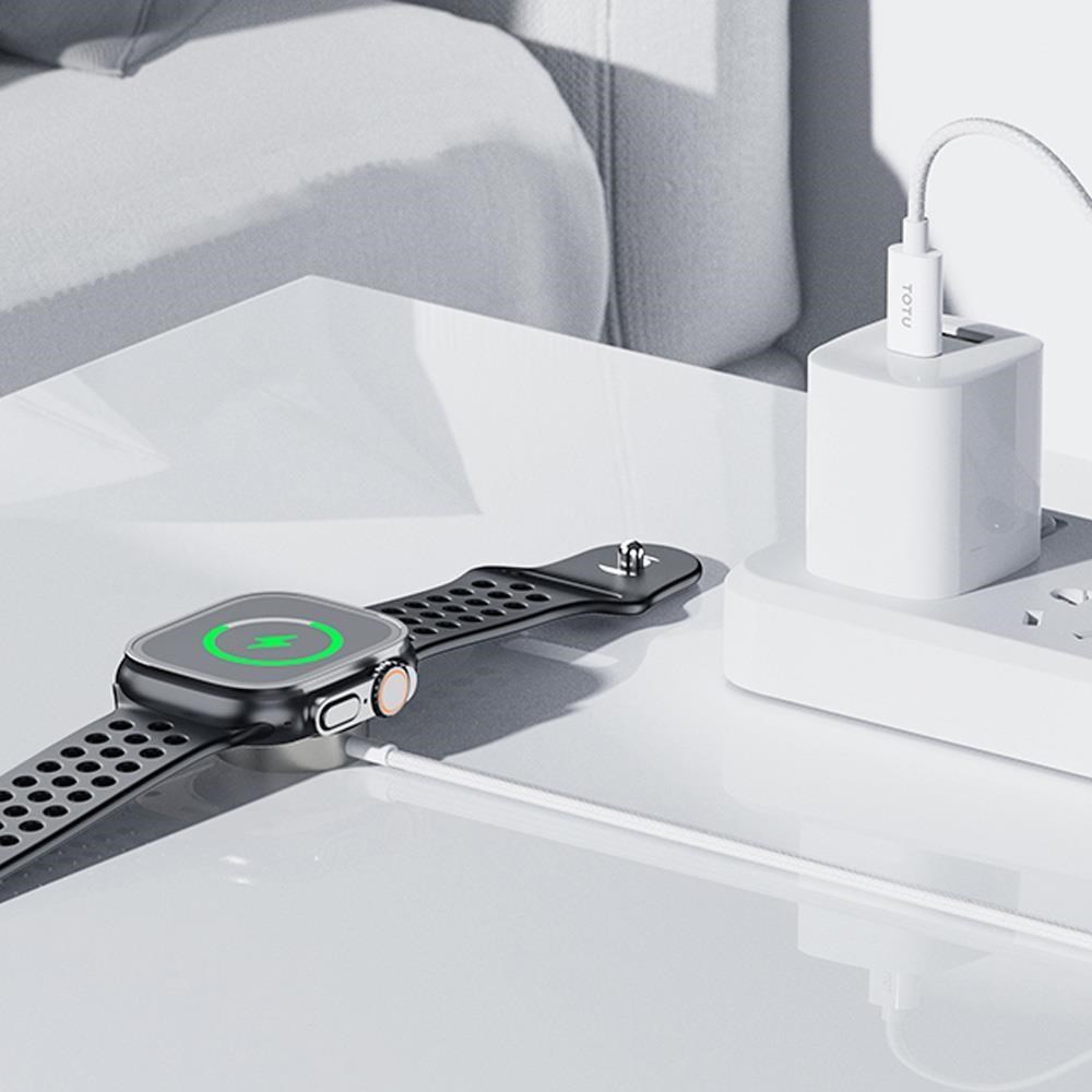 【TOTU】Type-C TO Apple Watch 磁吸充電線 鋅系列 1M