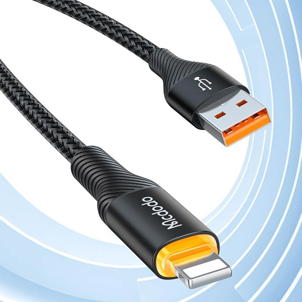 【Mcdodo】智能斷電 LED USB-A TO Lightning 1.2M 快充/充電傳輸線 急速