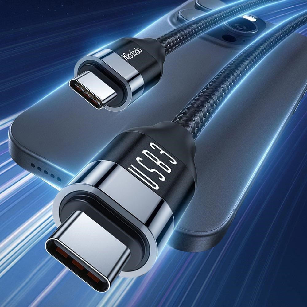 【Mcdodo】雙Type-C/PD快充充電傳輸線 4K投影 USB3.1 Gen2 全速 1.2M