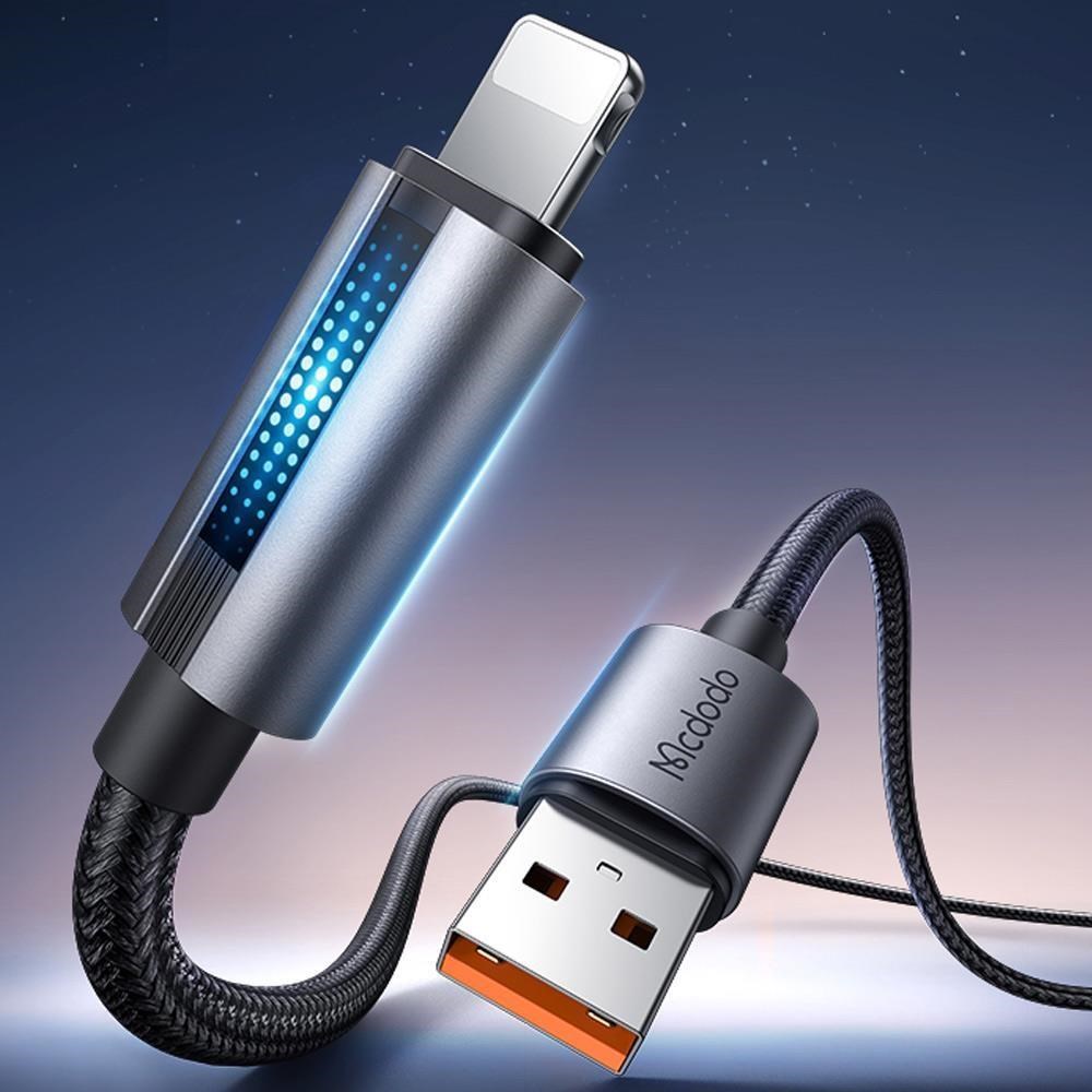 【Mcdodo】USB-A TO Lightning 1.2M 快充充電傳輸線 呼吸燈 星爍